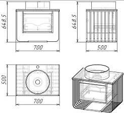 Grossman Мебель для ванной Винтаж 70 GR-4042BW веллингтон/металл черный – фотография-8